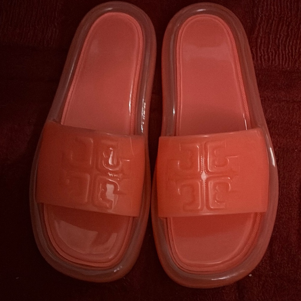 Tory Burch Red Slide Sandals